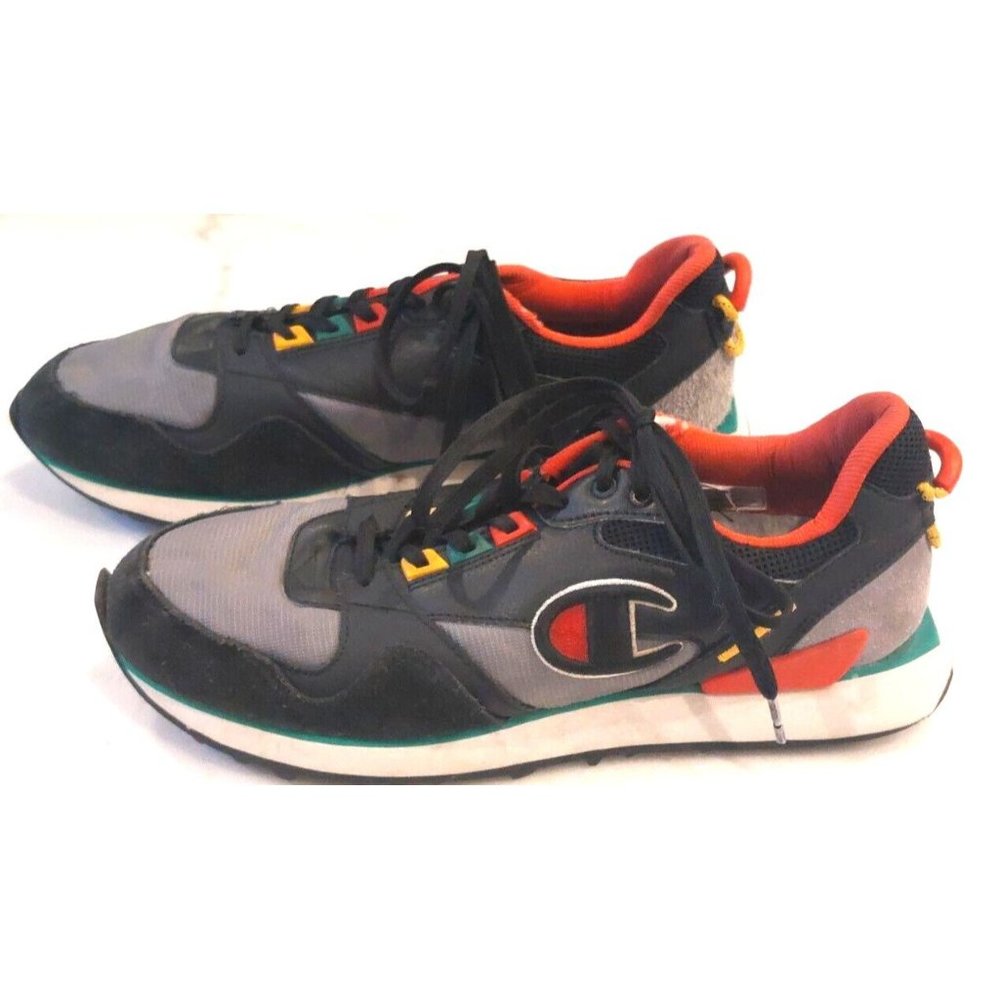 Champion Relay 21 by Finish Line Mens Shoes Size 9.5, Color: Black/Scarlet
